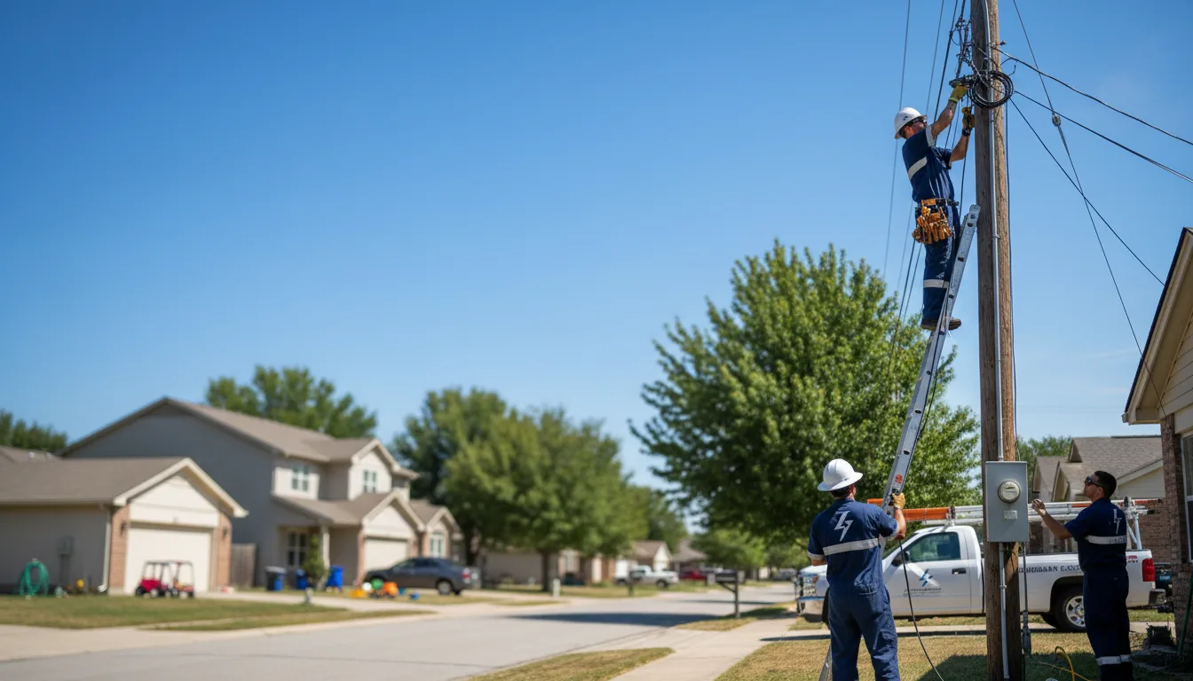 Residential electrician providing installation services in Long Lake, WI